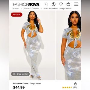 Fashion nova one piece dress!